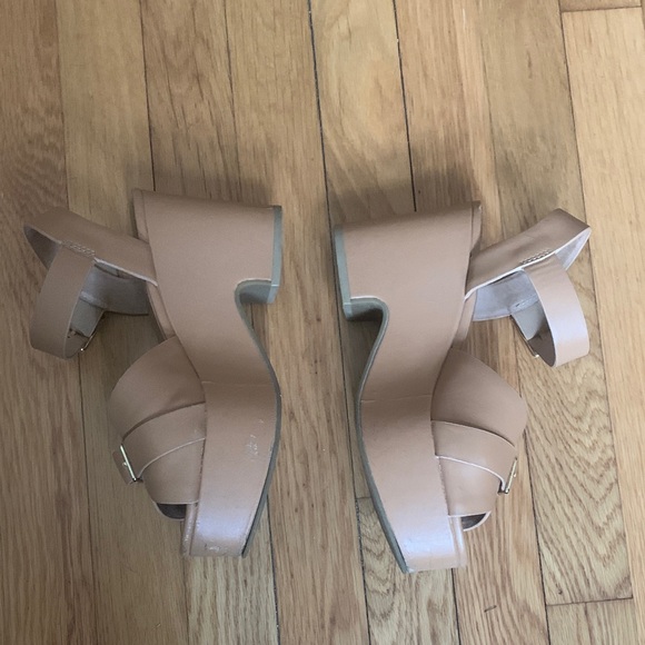 Charlotte Stone Raf Tan Platform Sandals - Picture 6 of 6